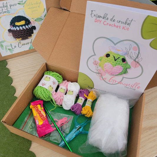 Kit de crochet pour débutant - La grenouille