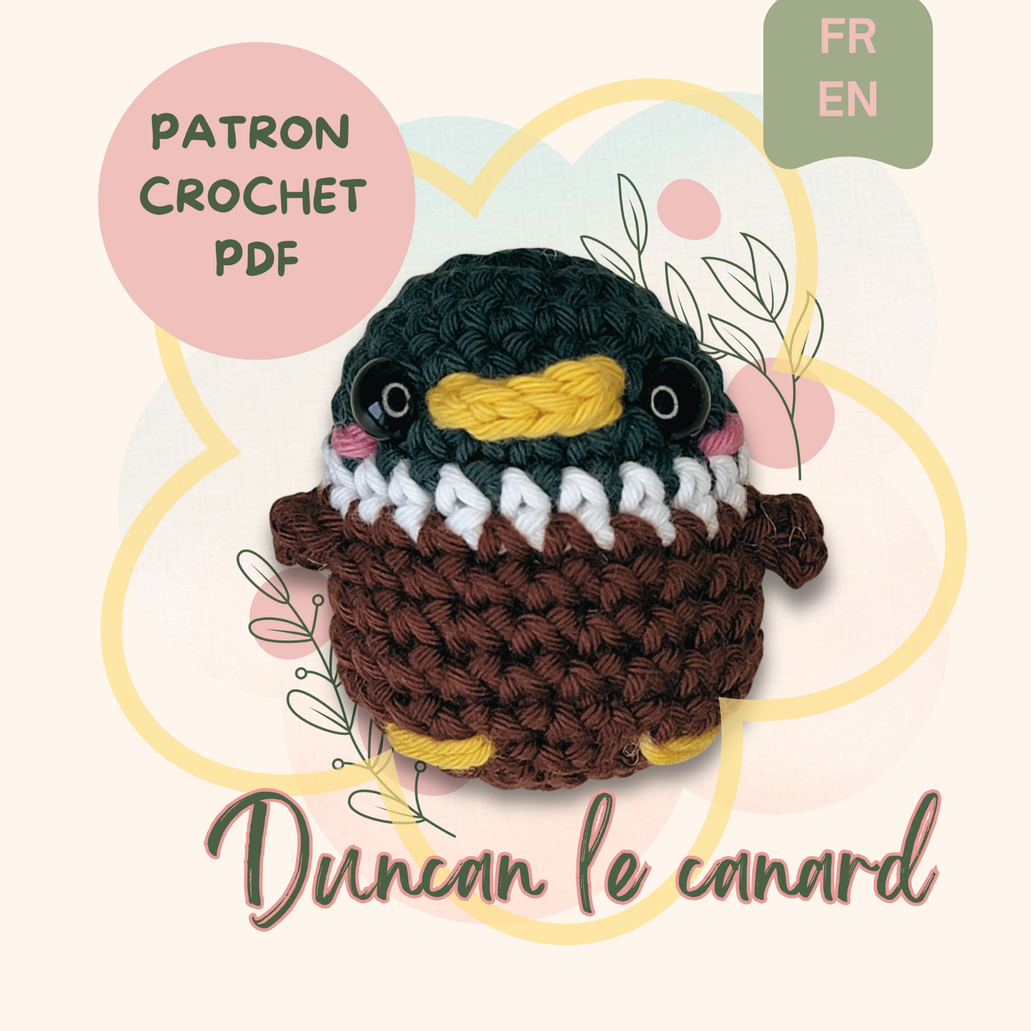 Duncan le canard — Patron crochet amigurumi PDF (FR + EN)